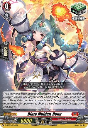 Blaze Maiden, Rona (D-SD01/014EN) - D-SD01: Yu-yu Kondo -Holy Dragon-