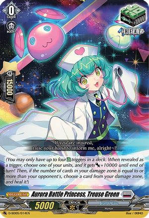 Aurora Battle Princess, Treuse Green (D-SD05/014EN) - D-SD05: Tomari Seto -Aurora Valkyrie-