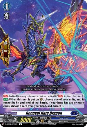 Recusal Hate Dragon [D-BT01 - D-BT01/036EN]