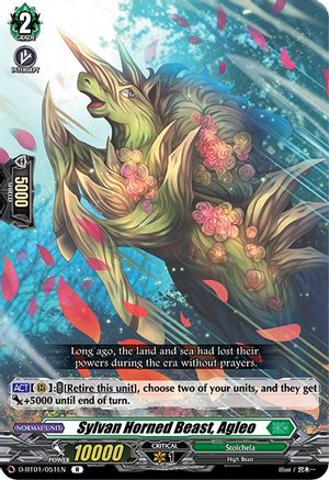 Sylvan Horned Beast, Agleo (D-BT01/051EN) - D-BT01: Genesis of the Five Greats
