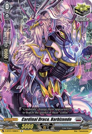 Cardinal Draco, Barbizonde (D-BT01/088EN) - D-BT01: Genesis of the Five Greats