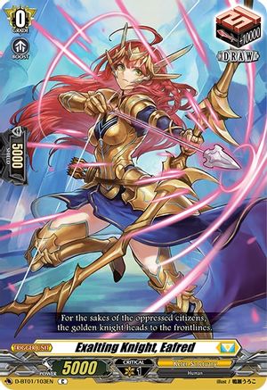 Exalting Knight, Eafred (D-BT01/103EN) - D-BT01: Genesis of the Five Greats