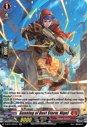 Gunning of Dust Storm, Nigel (Holo) (D-BT01/H04EN) - Genesis of the Five Greats