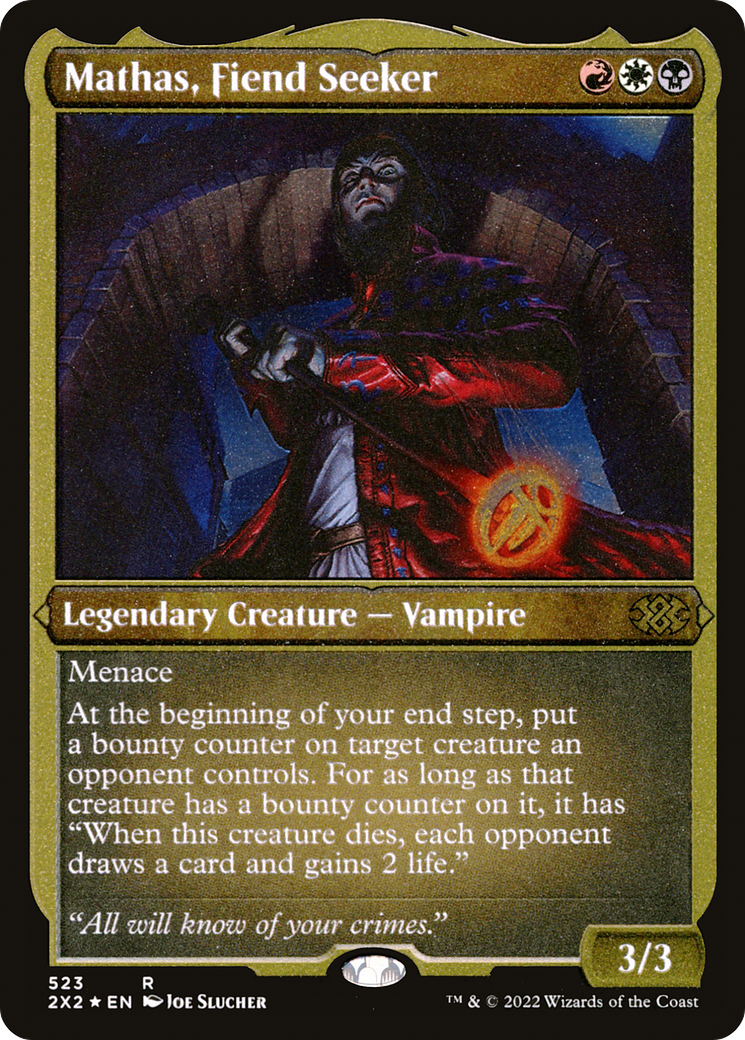 Mathas, Fiend Seeker (Foil Etched) [2X2 - 523]