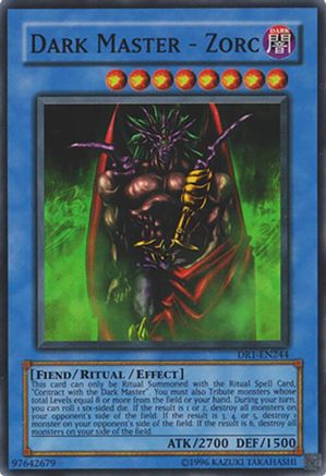Dark Master - Zorc (DR1-EN244) - Dark Revelation Volume 1 Unlimited