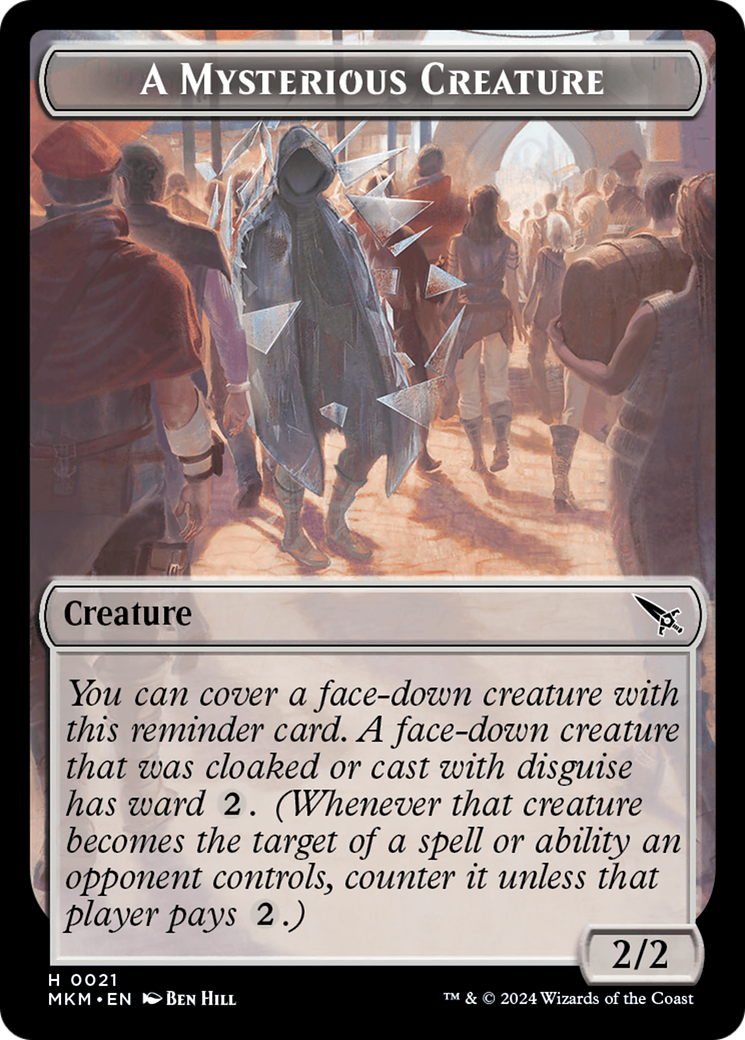 A Mysterious Creature (TMKM-021) - Murders at Karlov Manor Tokens