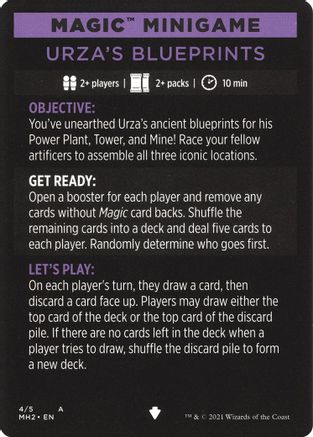 Magic Minigame: Urza's Blueprints (MH2-004) - Modern Horizons 2