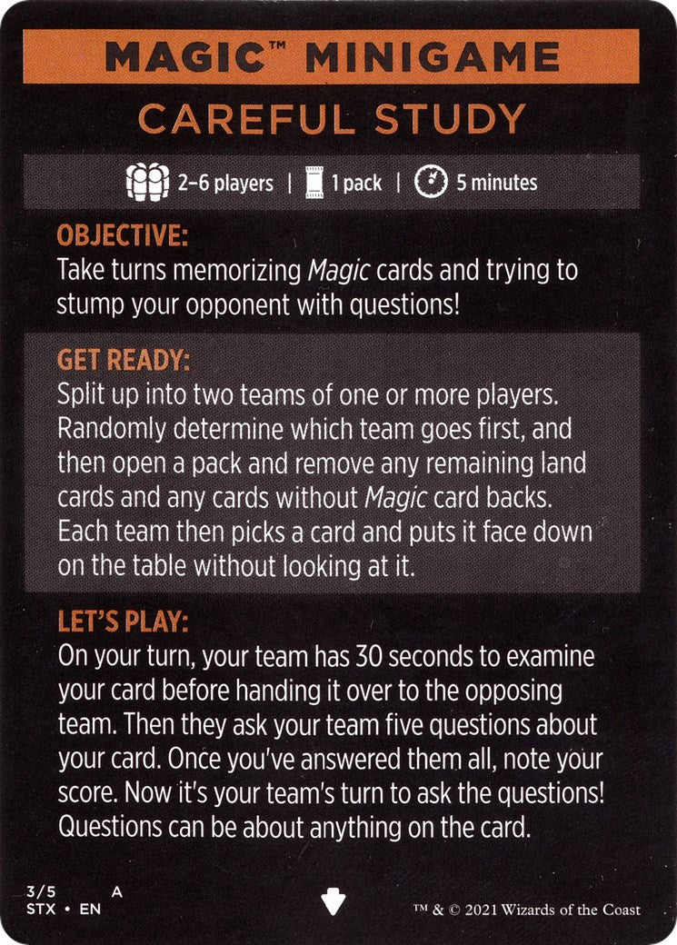 Magic Minigame: Careful Study [STX - 4]