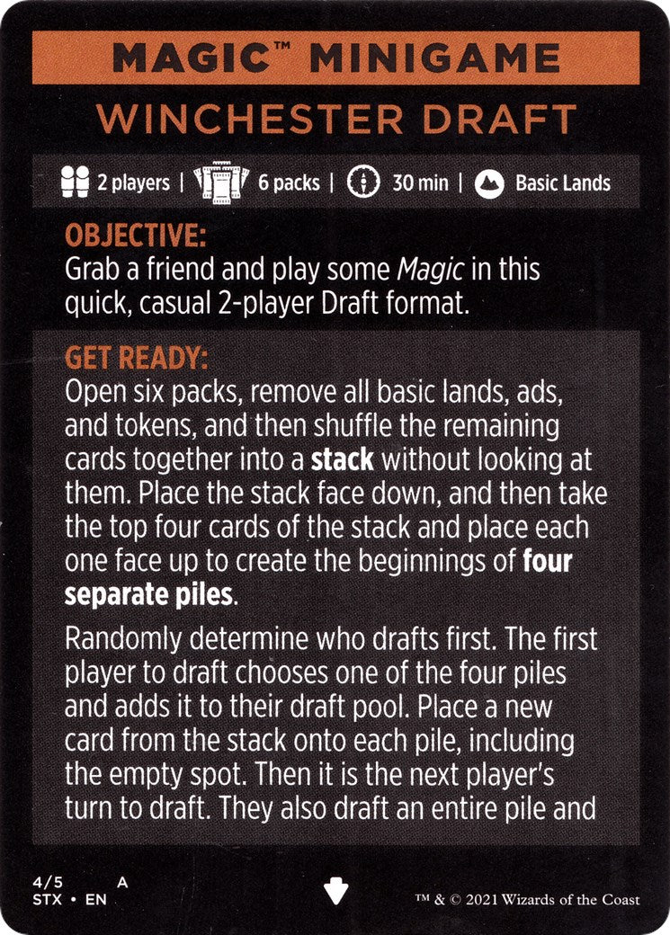 Magic Minigame: Winchester Draft [STX - 1]