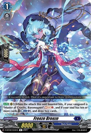 Freeze Breeze (D-BT02/034EN) - D-BT02: A Brush with the Legends