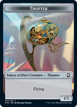 Thopter // Treasure Double-Sided Token [AFC - 12 // 15]