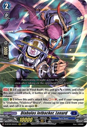 Diabolos Jetbacker, Lenard (D-BT02/004EN) - D-BT02: A Brush with the Legends