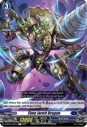 Time Jarett Dragon (D-BT02/032EN) - D-BT02: A Brush with the Legends