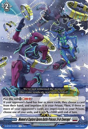 Moment of Capture! Aurora Battle Princess 24-hr Coverage! (D-BT02/043EN) - D-BT02: A Brush with the Legends
