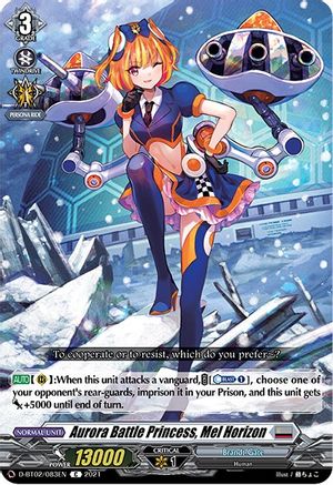 Aurora Battle Princess, Mel Horizon (D-BT02/083EN) - D-BT02: A Brush with the Legends