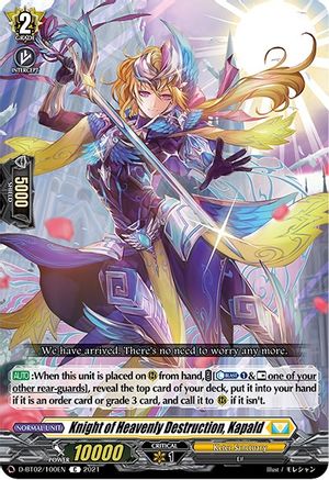 Knight of Heavenly Destruction, Kapald (D-BT02/100EN) - D-BT02: A Brush with the Legends