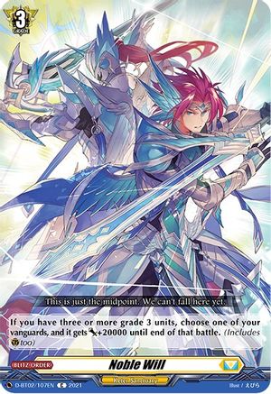 Noble Will (D-BT02/107EN) - D-BT02: A Brush with the Legends