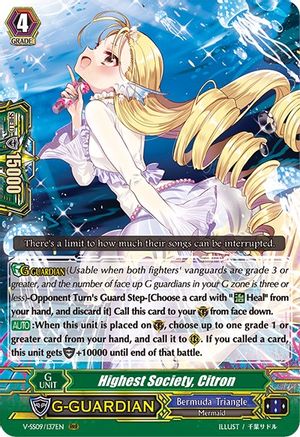 Highest Society, Citron (V-SS09/137EN) - V-SS09: Revival Selection