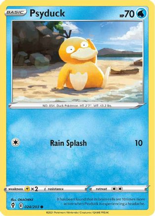 Psyduck 024/203  SWSH07 Evolving Skies - Common