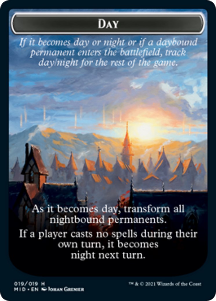 Day // Night Double-Sided Token [MID - 19]