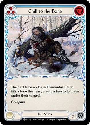 Chill to the Bone (Blue) (ELE165) - Tales of Aria Unlimited Edition Rainbow Foil