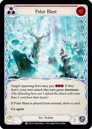 Polar Blast (Red) (ELE166) - Tales of Aria 1st Edition Rainbow Foil