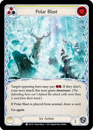 Polar Blast (Yellow) (ELE167) - Tales of Aria Unlimited Edition