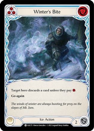 Winter's Bite (Blue) (ELE171) - Tales of Aria Unlimited Edition Rainbow Foil