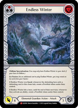 Endless Winter (ELE004) - Tales of Aria Unlimited Edition Rainbow Foil