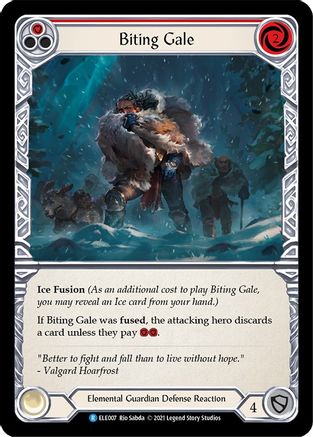 Biting Gale (Red) (ELE007) - Tales of Aria Unlimited Edition