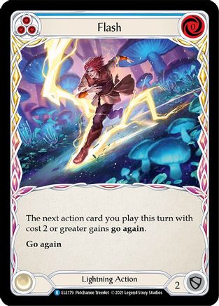 Flash (Blue) (ELE179) - Tales of Aria 1st Edition Rainbow Foil