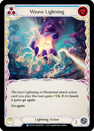 Weave Lightning (Blue) (ELE182) - Tales of Aria Unlimited Edition Rainbow Foil