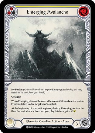 Emerging Avalanche (Yellow) (ELE026) - Tales of Aria Unlimited Edition