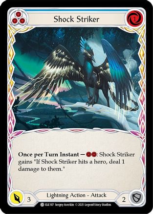 Shock Striker (Blue) (ELE197) - Tales of Aria Unlimited Edition