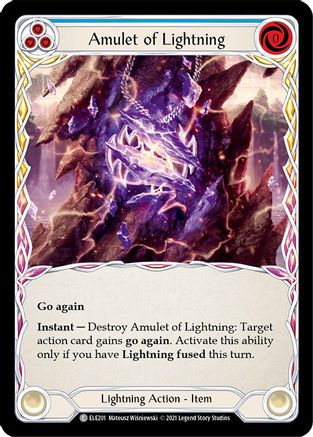 Amulet of Lightning (ELE201) - Tales of Aria Unlimited Edition Rainbow Foil