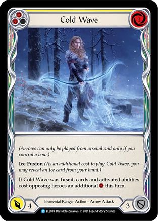 Cold Wave (Yellow) (ELE039) - Tales of Aria Unlimited Edition