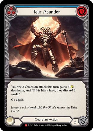 Tear Asunder (ELE205) - Tales of Aria Unlimited Edition Rainbow Foil