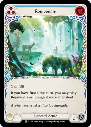 Rejuvenate (Blue) (ELE108) - Tales of Aria 1st Edition Rainbow Foil