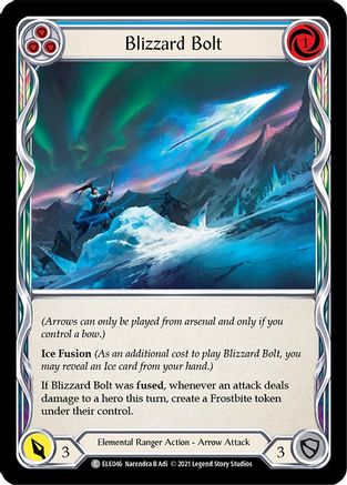 Blizzard Bolt (Blue) (ELE046) - Tales of Aria Unlimited Edition