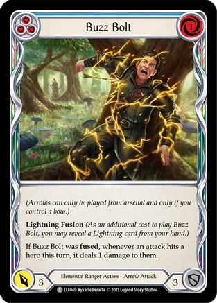 Buzz Bolt (Blue) (ELE049) - Tales of Aria Unlimited Edition Rainbow Foil
