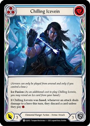 Chilling Icevein (Blue) (ELE052) - Tales of Aria Unlimited Edition Rainbow Foil