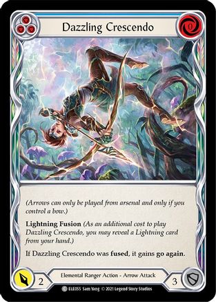 Dazzling Crescendo (Blue) (ELE055) - Tales of Aria Unlimited Edition Rainbow Foil