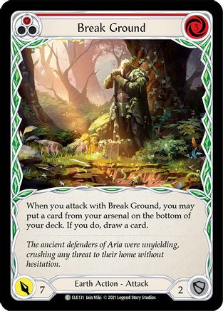 Break Ground (Red) (ELE131) - Tales of Aria Unlimited Edition