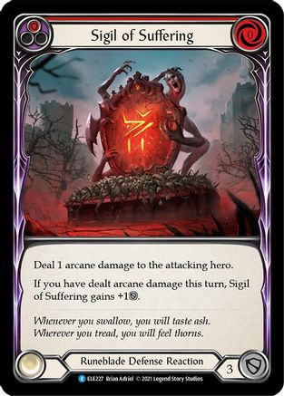 Sigil of Suffering (Red) (ELE227) - Tales of Aria Unlimited Edition Rainbow Foil
