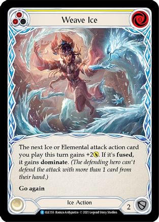Weave Ice (Yellow) (ELE155) - Tales of Aria Unlimited Edition