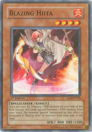 Blazing Hiita (EOJ-EN028) - Enemy of Justice Unlimited