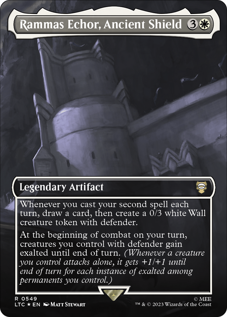 Rammas Echor, Ancient Shield (Borderless) (Surge Foil) [LTC - 549]