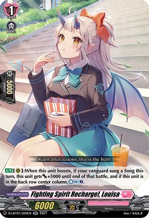 Fighting Spirit Recharge!, Louisa (D-LBT01/020EN) - D-LBT01: Lyrical Melody