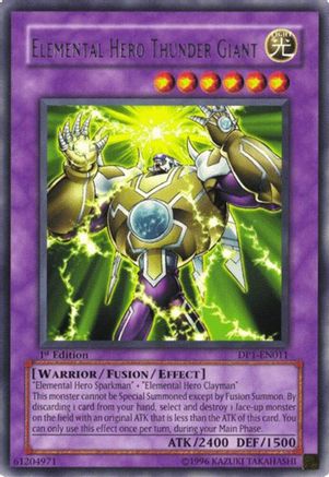 Elemental Hero Thunder Giant (DP1-EN011) - Duelist Pack 1: Jaden Yuki Unlimited