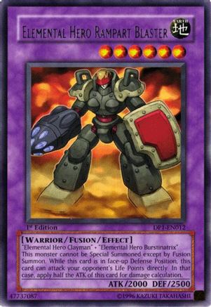 Elemental Hero Rampart Blaster (DP1-EN012) - Duelist Pack 1: Jaden Yuki 1st Edition